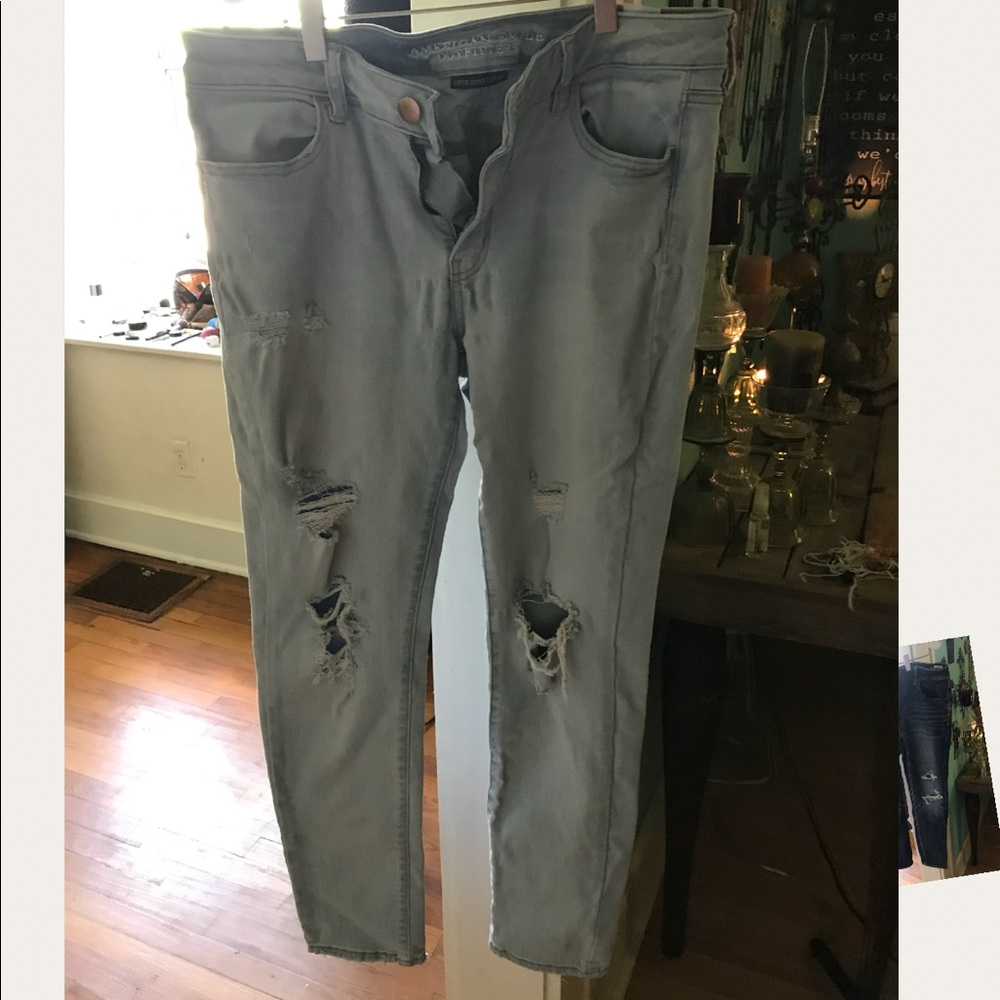 AE skinny stretch jeans size 14